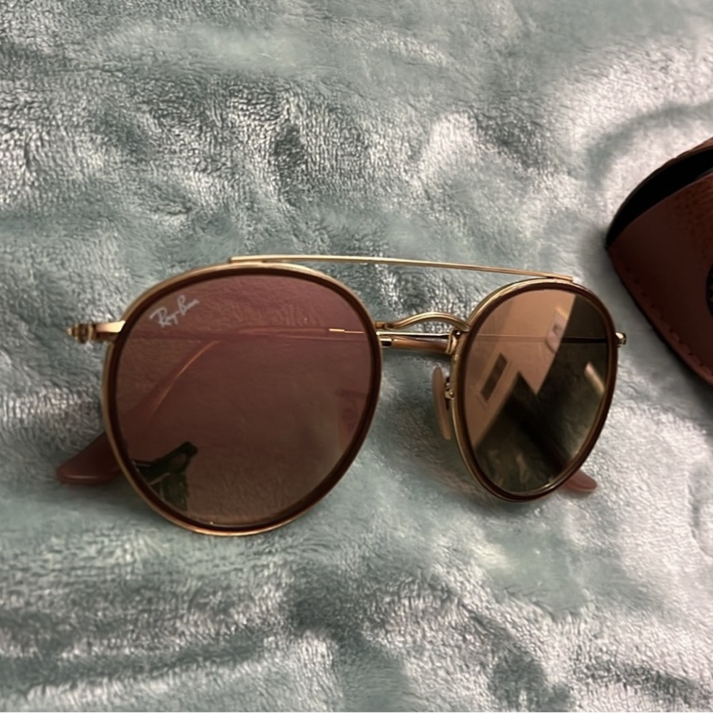 Copper and gold ray bans